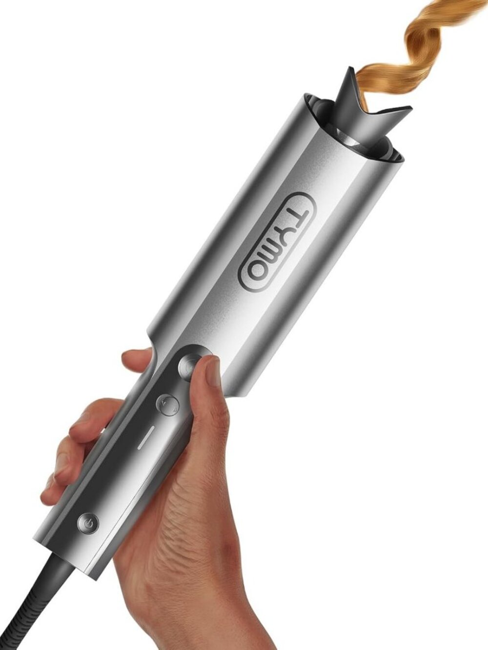 Automatic Rotating Curling Iron - Long Barrel Ceramic Curler for Long Hair